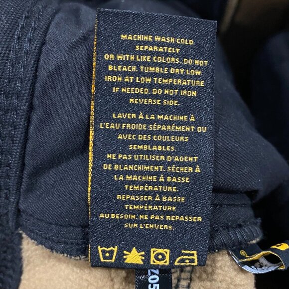 CAT Caterpillar Work Pants Mens 36 x 30 Black Canvas Fleece Lined Insulated - Picture 11 of 12